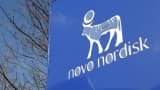 A view of the logo of Novo Nordisk at the company's office in Bagsvaerd, on the outskirts of Copenhagen, Denmark, March 8, 2024. 