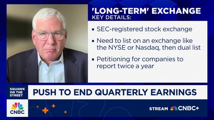 Long-Term Stock Exchange CEO on biannual reporting: Pleased the President agrees with us