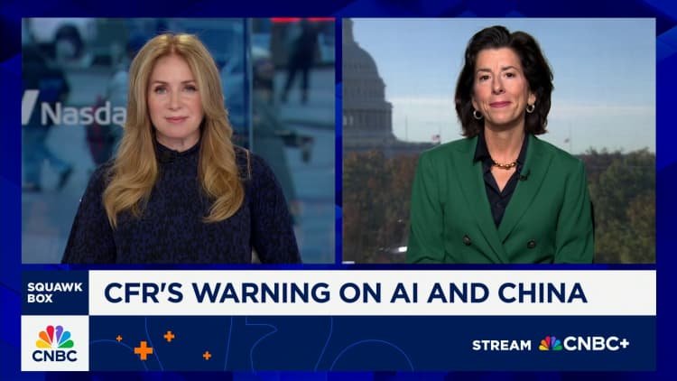 Gina Raimondo: U.S. needs to lead in AI, quantum and biotech in order to win and outcompete China
