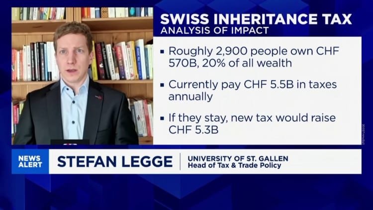 Voters see Swiss inheritance tax as 'too extreme', says professor