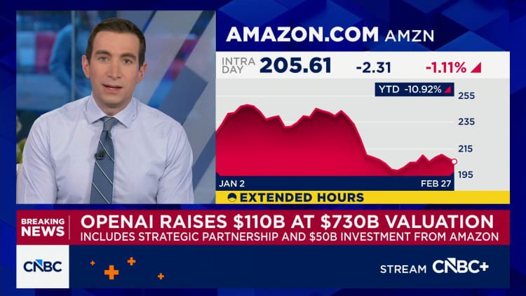 OpenAI closes $110 billion funding round with backing from Amazon, Nvidia, Softbank