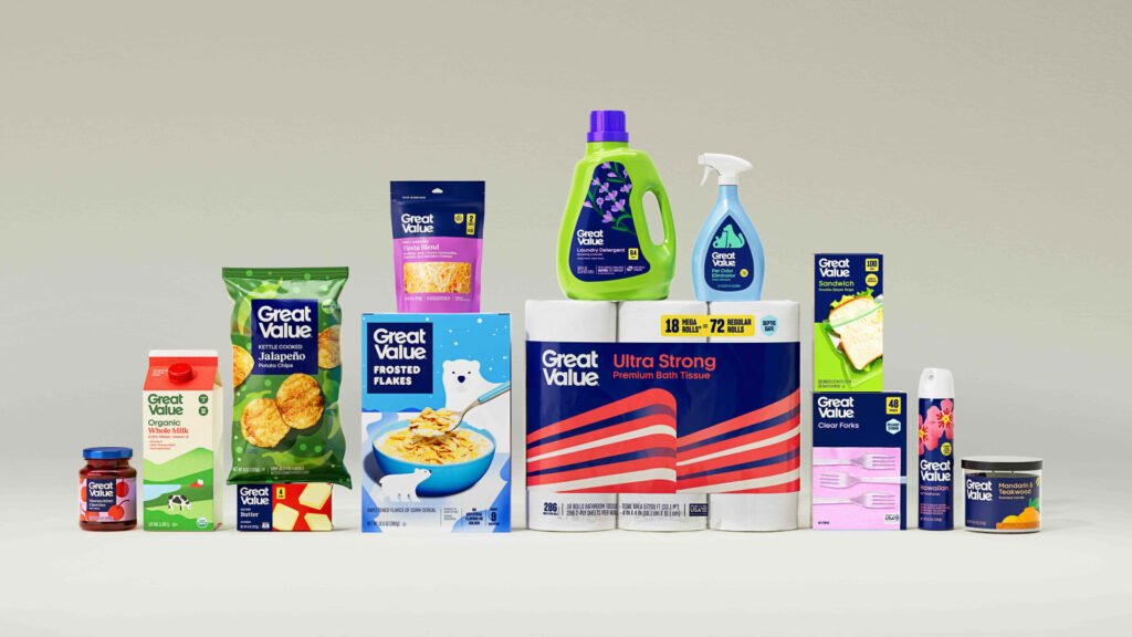 Walmart redesigns Great Value private label brand
